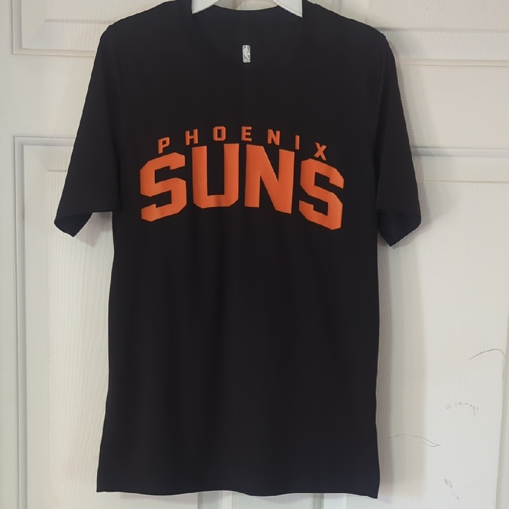 NBA Phoenix Suns Black and Orange Short Sleeve Tee
